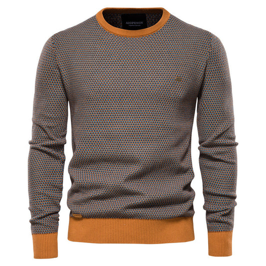 Felpa casual da uomo con scollo rotondo e base pullover | M226