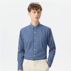 Herren Dünn Kariert Baumwolle Casual Slim Fit Langarm Button Down Hemden Frühling Sommer | MC-2228