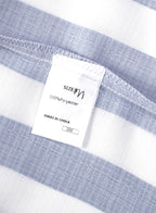 Herren Button-Down-Langarmhemden Modisches Baumwoll-Leinen-Streifen-Freizeit-Strandhemd | MC255371-7019 