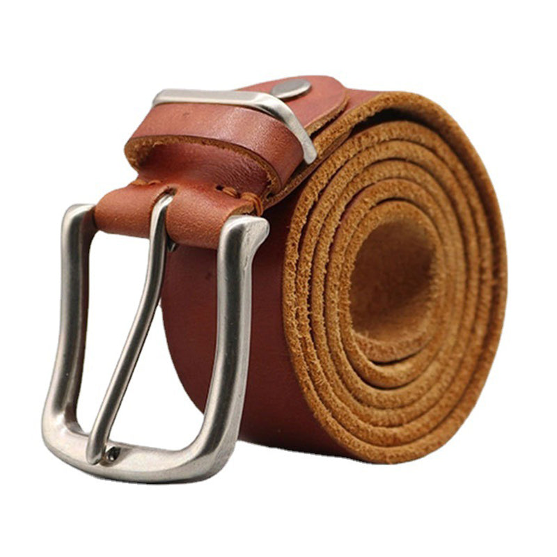 Echter Herren-Ledergürtel, 1 1/2" mit Vollnarbenleder | N8080 