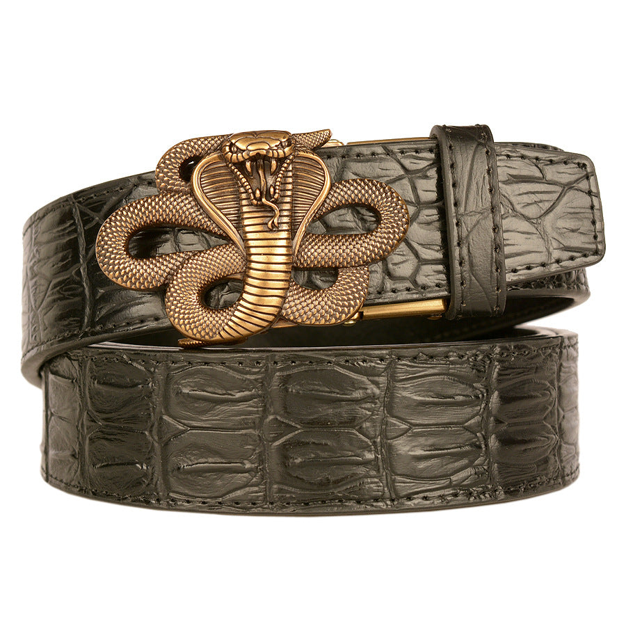 Verschiedene Designs | Herren-Ledergürtel mit automatischer Schnalle, nickelfrei, Luxusgeschenk