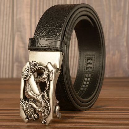 Various Design | Mens Leather Belt with Automatic Buckle Nickel Free Luxury Gift