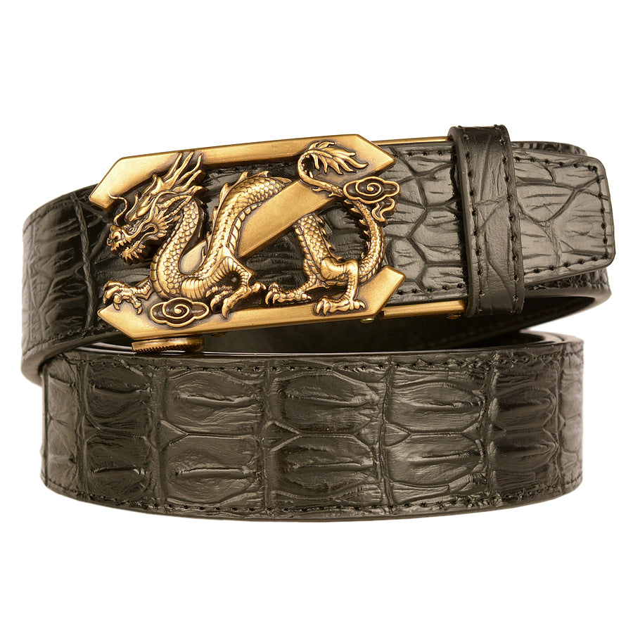 Various Design | Mens Leather Belt with Automatic Buckle Nickel Free Luxury Gift