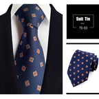 Jacquard-Seidenkrawatte, gewebt, klassischer britischer Stil, karierte Krawatten | TS1-22