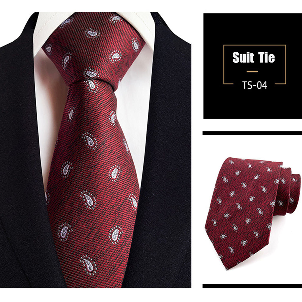 Jacquard-Seidenkrawatte, gewebt, klassischer britischer Stil, karierte Krawatten | TS1-22