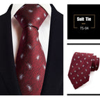 Jacquard-Seidenkrawatte, gewebt, klassischer britischer Stil, karierte Krawatten | TS1-22