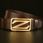 Premium Herren-Ratschengürtel, Top Grain Echtleder, verstellbare Gürtel für Herren, 1 3/8" | GDTC014