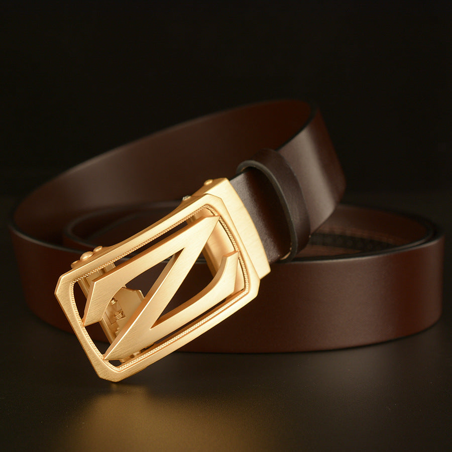 Premium Herren-Ratschengürtel, Top Grain Echtleder, verstellbare Gürtel für Herren, 1 3/8" | GDTC014