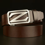Premium Herren-Ratschengürtel, Top Grain Echtleder, verstellbare Gürtel für Herren, 1 3/8" | GDTC014