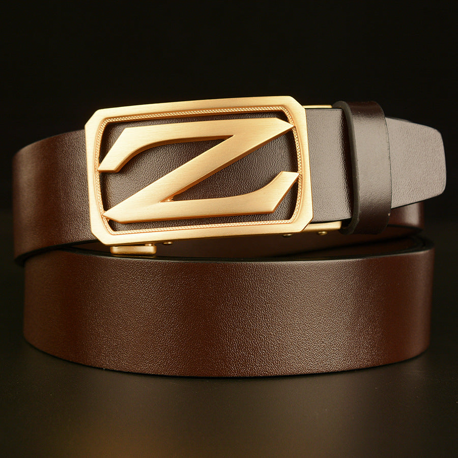 Premium Herren-Ratschengürtel, Top Grain Echtleder, verstellbare Gürtel für Herren, 1 3/8" | GDTC014