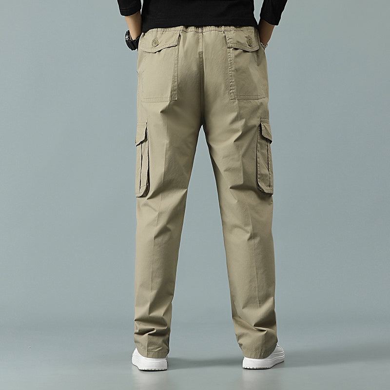 Herren Cargohose Lässige Kordelzug Sportliche Jogger Sport Outdoorhose | 8588
