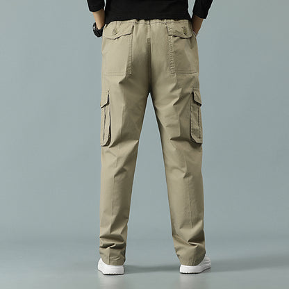 Herren Cargohose Lässige Kordelzug Sportliche Jogger Sport Outdoorhose | 8588