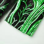 Herren Partyanzugjacke 1 Knopf Pailletten Prom Smoking Slim Fit Mantel | A101