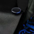 Herren Partyanzugjacke 1 Knopf Pailletten Prom Smoking Slim Fit Mantel | A101