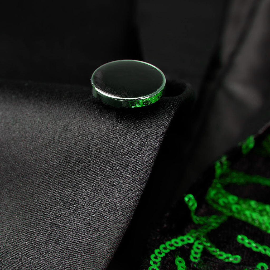 Herren Partyanzugjacke 1 Knopf Pailletten Prom Smoking Slim Fit Mantel | A101