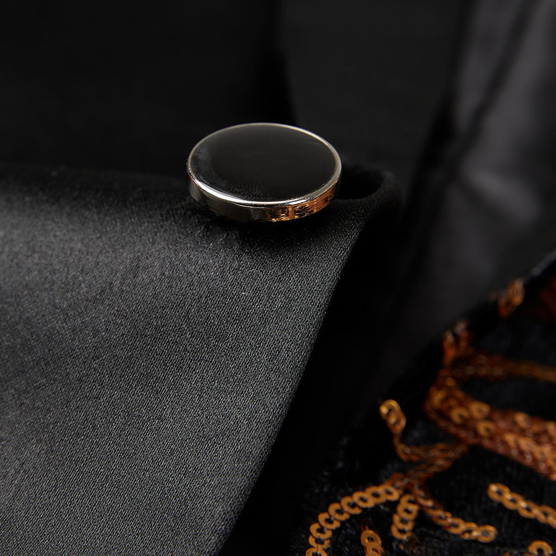 Herren Partyanzugjacke 1 Knopf Pailletten Prom Smoking Slim Fit Mantel | A101