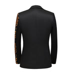 Herren Partyanzugjacke 1 Knopf Pailletten Prom Smoking Slim Fit Mantel | A101