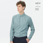 Herren Frühling Sommer Business Knitterfreie Einfarbige Maulbeerseidenhemden | SC-2210
