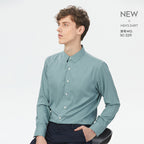Herren Frühling Sommer Business Knitterfreie Einfarbige Maulbeerseidenhemden | SC-2210