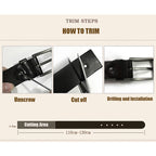 Herrengürtel aus echtem Vollnarbenleder mit Doppeldorn, Vollnarbengürtel mit Nähten, 3,8 cm breit | TCZK10