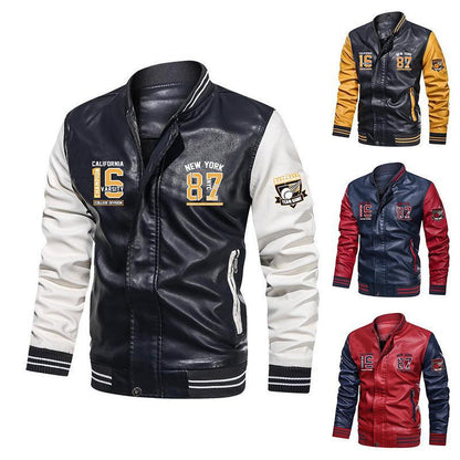 Veste blazer brodée en PU de marque haut de gamme pour hommes | TK1-1687