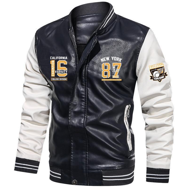 Veste blazer brodée en PU de marque haut de gamme pour hommes | TK1-1687