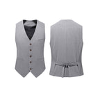Hochwertiger 3-teiliger Herrenanzug Slim Fit mit einem Knopf, elegantes Kleid | SJT218