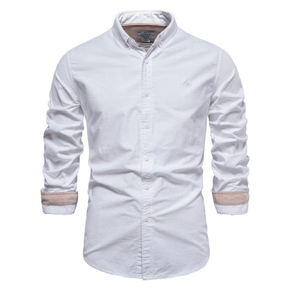 Camicia a maniche lunghe da uomo alla moda con risvolto sottile floreale | SH696