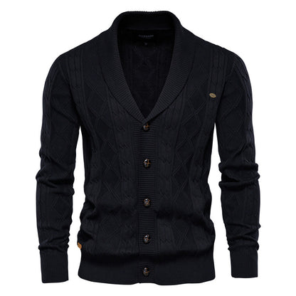 Mens Cable Knit Cardigan Sweater Casual Cardigans |Y168