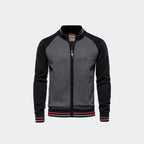 Lässiger Herren-Cardigan mit durchgehendem Reißverschluss und Taschen -Y200