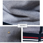 Lässiger Herren-Cardigan mit durchgehendem Reißverschluss und Taschen -Y200