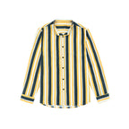 Lässige Langarm-Button-Down-Hemden für Herren mit Streifen | MC255371
