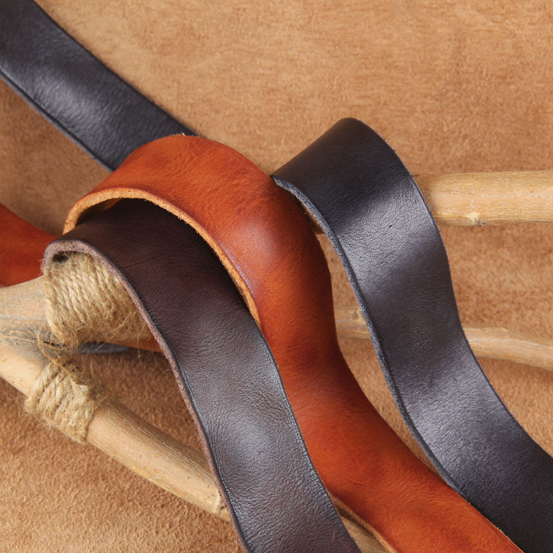 Echter Herren-Ledergürtel, 1 1/2" mit Vollnarbenleder | N8080 