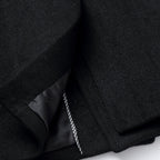 Klassischer Slim Fit Herren-Peacoat aus Wollmischung, zweireihig, mittellang | 1721