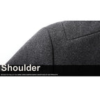 Herren Trenchcoats mit Stehkragen, mittellang, einreihig, Wollmantel | 825