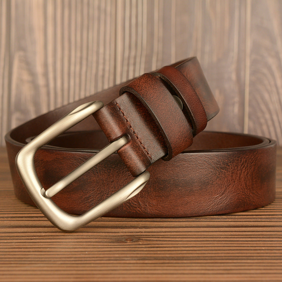 Premium Vollnarbenleder Bulcke Gürtel Anzuggürtel für Herren 1,5'' breit | TCZK01