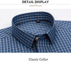 Herren Dünn Kariert Baumwolle Casual Slim Fit Langarm Button Down Hemden Frühling Sommer | MC-2228