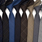 Hahnentritt-Krawatte für Herren, kariert, lässig, formell, moderner Stil | XZ-102