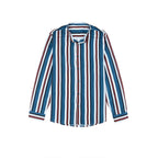 Lässige Langarm-Button-Down-Hemden für Herren mit Streifen | MC255371