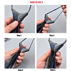 Klassische einfarbige seidige Krawatte mit Reißverschluss für Herren | LK02