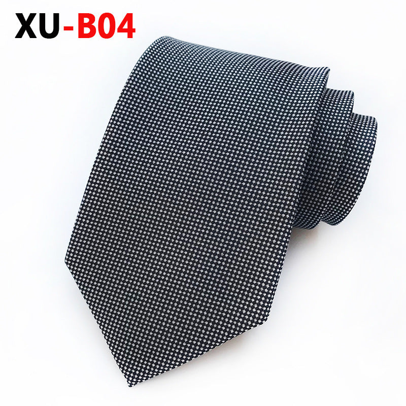 Men Ties Stripes Woven Silk Necktie For Formal Business Party |  XU-B