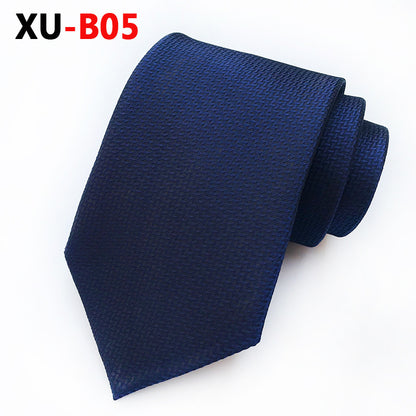 Men Ties Stripes Woven Silk Necktie For Formal Business Party |  XU-B