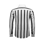 Lässige Langarm-Button-Down-Hemden für Herren, gestreifte Baumwollhemden für Herren | MC255371-1