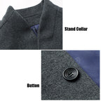 Herrenmantel Hochwertiger mittellanger Trenchcoat aus Wollmischung | XZ1681