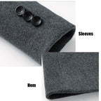 Herrenmantel Hochwertiger mittellanger Trenchcoat aus Wollmischung | XZ1681