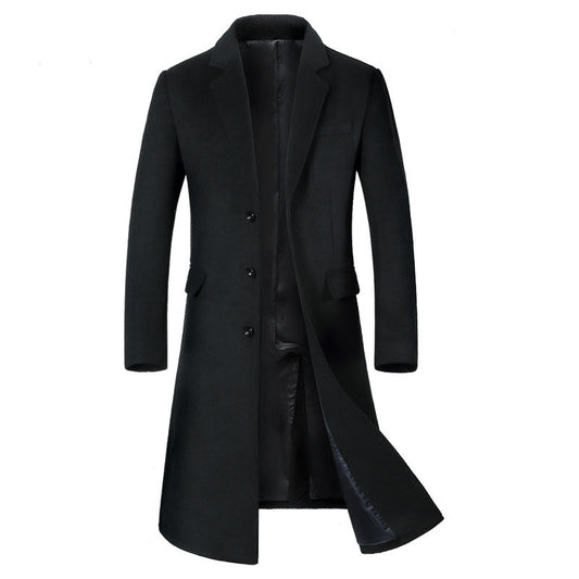 Manteau long de luxe en laine australienne de qualité supérieure pour homme | XZ1851