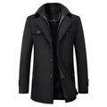 Herren Premium Wolle Luxus Mantel Winter Herbst Trenchcoat | XZ1933