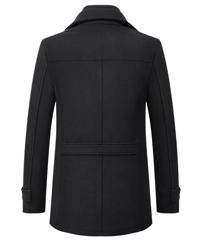 Herren Premium Wolle Luxus Mantel Winter Herbst Trenchcoat | XZ1933