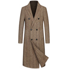 Executive Class Premium Herren Luxus Langer Trenchcoat aus australischer Wolle | XZ5829
