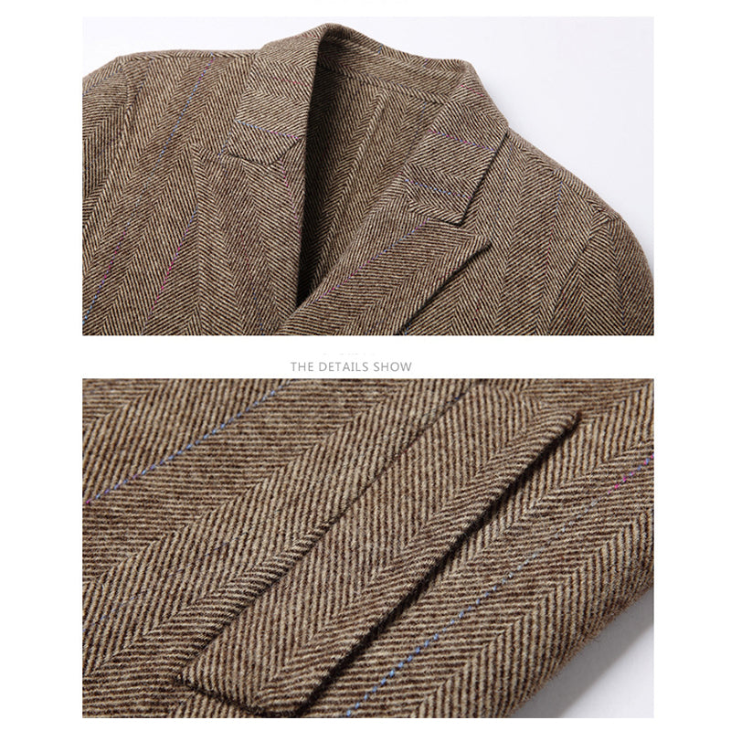 Executive Class Premium Herren Luxus Langer Trenchcoat aus australischer Wolle | XZ5829